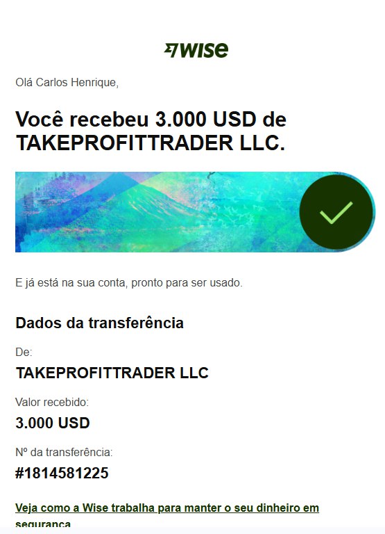 Resultado 1 - Transferência 3.000 USD